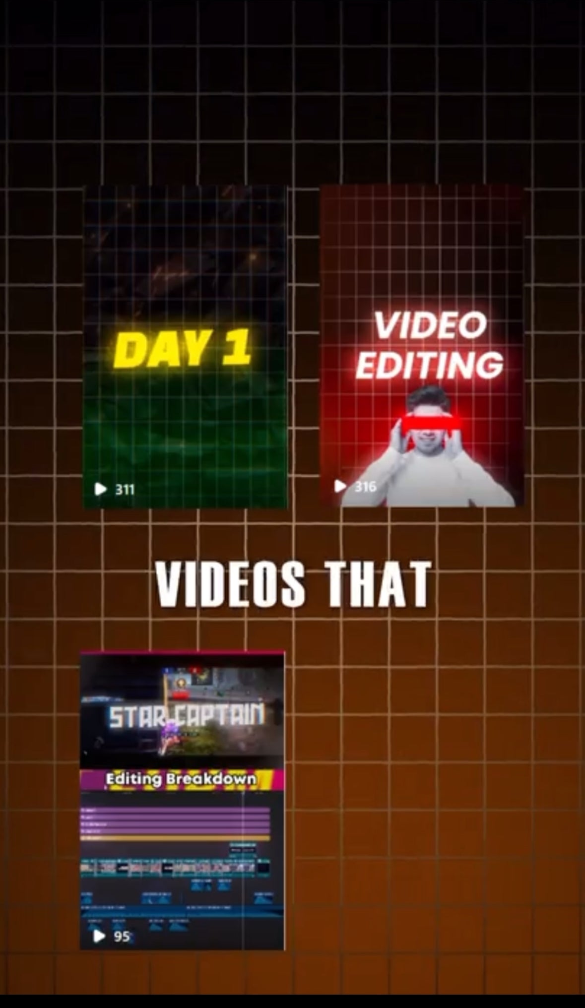 Short form content editing